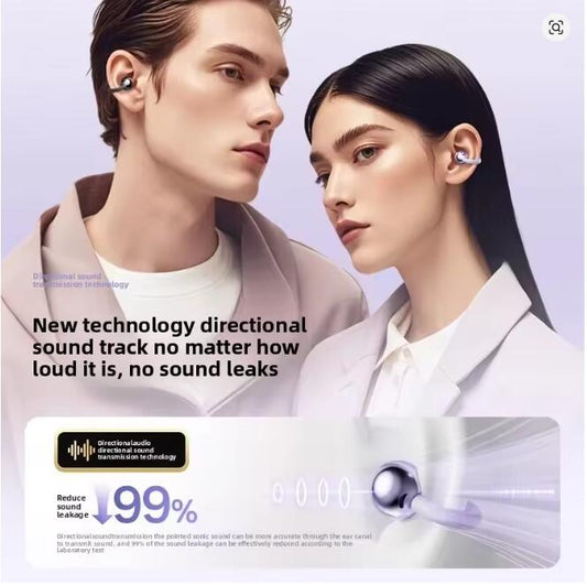 🎧 Auriculares TWS de Clip – Wireless 5.4 | 4h de Autonomía | Color Púrpura