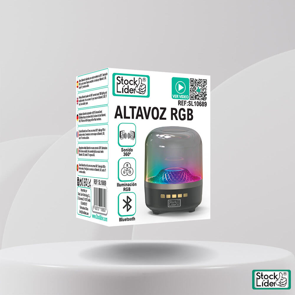 🔊 Altavoz RGB StockLíder – Música y Luces que Transforman tu Espacio