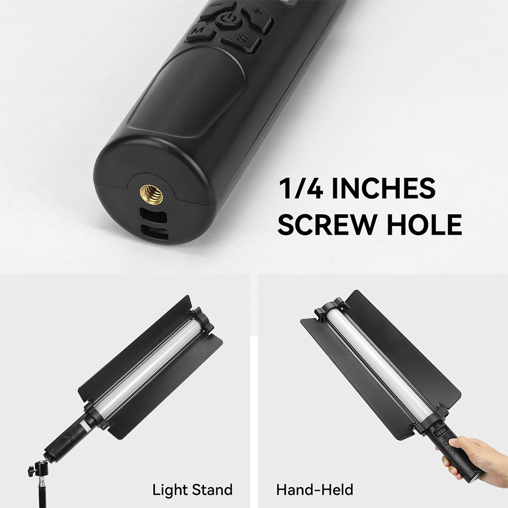 Luz De Relleno RGB Portátil – 1800mAh, USB-C, Compatible con Trípode