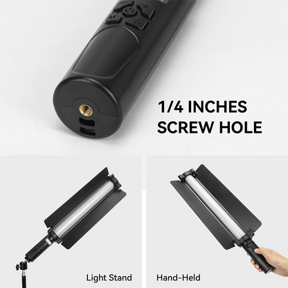 Luz De Relleno RGB Portátil – 1800mAh, USB-C, Compatible con Trípode