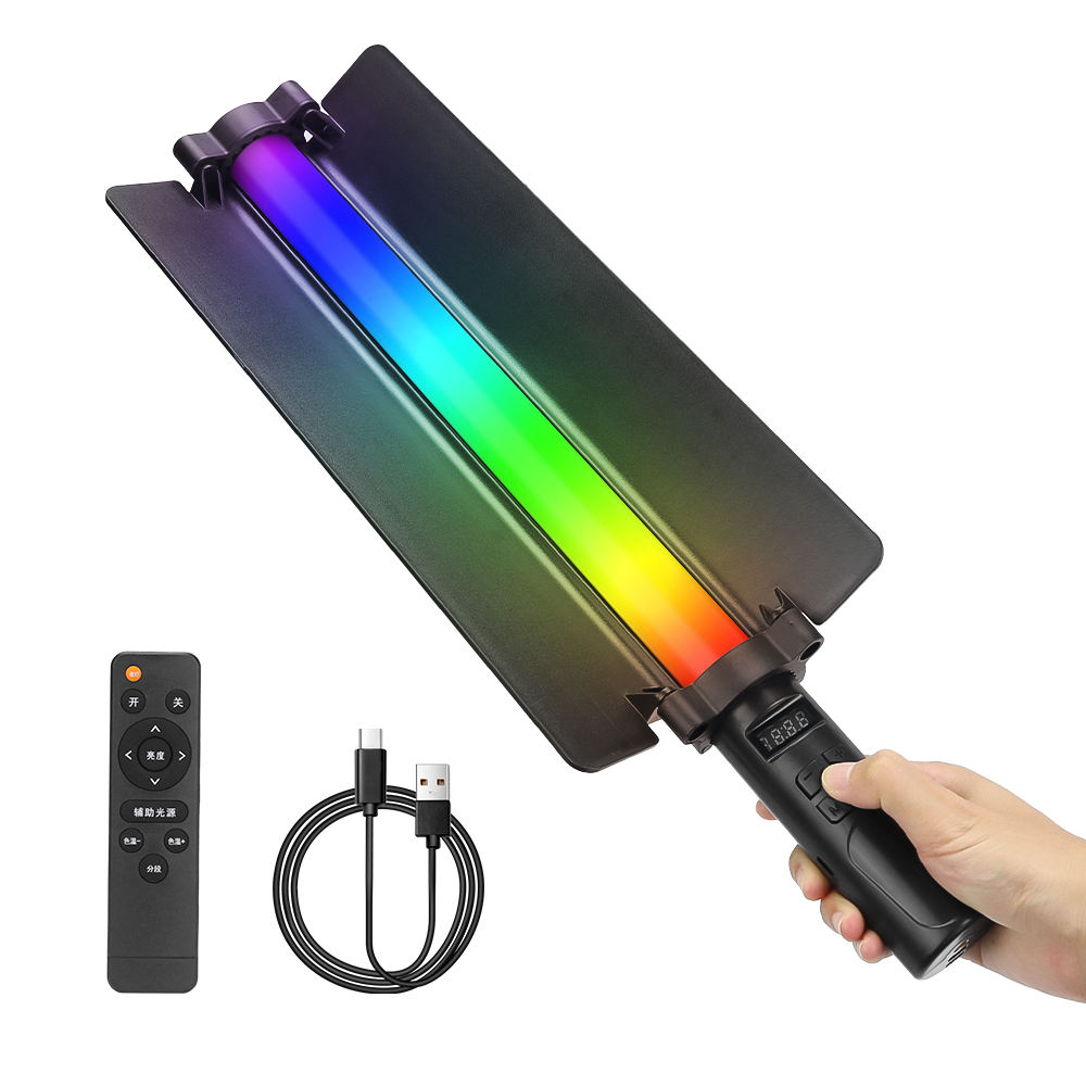 Luz De Relleno RGB Portátil – 1800mAh, USB-C, Compatible con Trípode