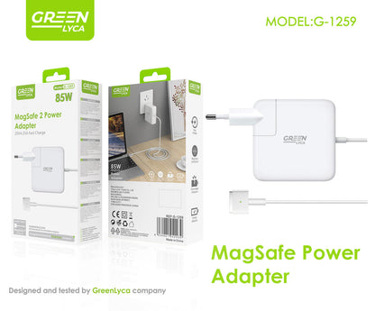 🔌 Green Lyca – Cargador de Laptop 85W 20V 4.25A para Apple