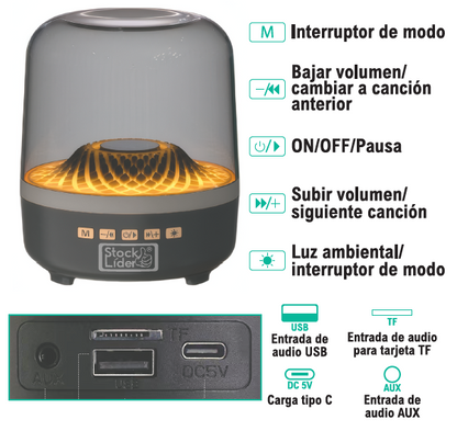 🔊 Altavoz RGB StockLíder – Música y Luces que Transforman tu Espacio