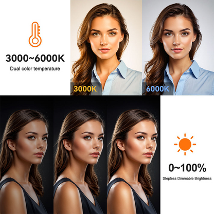 Luz De Relleno RGB Portátil – 1800mAh, USB-C, Compatible con Trípode